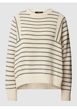 Sweter z dzianiny model ‘NATURA’ w kolorze czarnym ze sklepu Peek&Cloppenburg  w kategorii Swetry damskie - zdjęcie 167935044