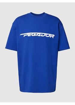 T-shirt o kroju oversized z wyhaftowanym logo model ‘MANOR’ ze sklepu Peek&Cloppenburg  w kategorii T-shirty męskie - zdjęcie 167935164
