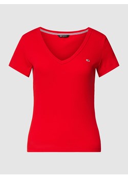 T-shirt z detalem z logo ze sklepu Peek&Cloppenburg  w kategorii Bluzki damskie - zdjęcie 167935434