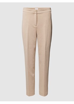 Spodnie o prostym kroju z obszytymi wykończeniami ze sklepu Peek&Cloppenburg  w kategorii Spodnie damskie - zdjęcie 167935923