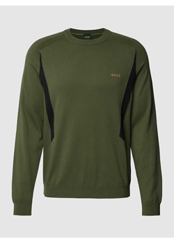 Sweter z dzianiny z raglanowymi rękawami model ‘Rotex’ ze sklepu Peek&Cloppenburg  w kategorii Swetry męskie - zdjęcie 167935984