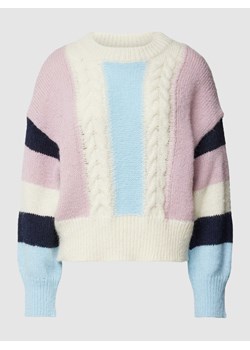 Sweter z dzianiny ze ściegiem warkoczowym model ‘Sopa’ ze sklepu Peek&Cloppenburg  w kategorii Swetry damskie - zdjęcie 167940271
