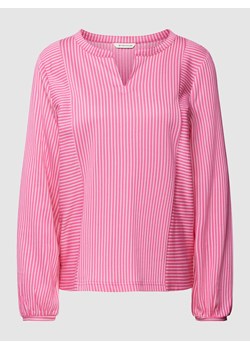Bluzka z długim rękawem z wzorem w paski ze sklepu Peek&Cloppenburg  w kategorii Bluzki damskie - zdjęcie 167940314
