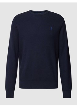 Sweter z dzianiny w jednolitym kolorze ze sklepu Peek&Cloppenburg  w kategorii Swetry męskie - zdjęcie 167940403