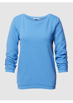 Bluza z rękawami o długości 3/4 w jednolitym kolorze ze sklepu Peek&Cloppenburg  w kategorii Bluzy damskie - zdjęcie 167940680