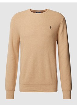 Sweter z dzianiny w jednolitym kolorze ze sklepu Peek&Cloppenburg  w kategorii Swetry męskie - zdjęcie 167940811