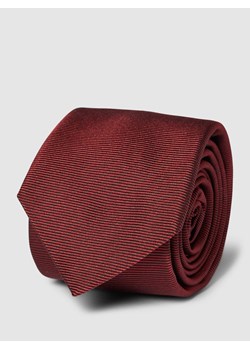 Krawat z jedwabiu z wzorem w paski ze sklepu Peek&Cloppenburg  w kategorii Krawaty - zdjęcie 167940833