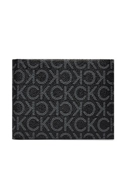 Duży Portfel Męski Calvin Klein Ck Must Mono Trifold 10Cc W/Coi K50K511677 Classic Mono Black 0GJ ze sklepu eobuwie.pl w kategorii Portfele męskie - zdjęcie 167944544