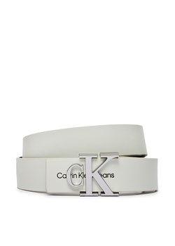 Pasek Damski Calvin Klein Jeans Monogram Hardware 30Mm K60K610281 Biały ze sklepu eobuwie.pl w kategorii Paski damskie - zdjęcie 167944791