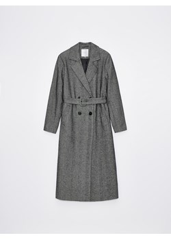 Mohito - Długi płaszcz z wełną - szary ze sklepu Mohito w kategorii Płaszcze damskie - zdjęcie 167946680