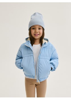 Reserved - Pikowana kurtka z kapturem - jasnoniebieski ze sklepu Reserved w kategorii Kurtki dziewczęce - zdjęcie 167947260