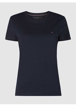 T-shirt z bawełny organicznej z wyhaftowanym logo ze sklepu Peek&Cloppenburg  w kategorii Bluzki damskie - zdjęcie 167951140