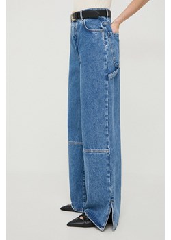 Weekend Max Mara jeansy damskie kolor niebieski 2415181041600 ze sklepu ANSWEAR.com w kategorii Jeansy damskie - zdjęcie 167954032