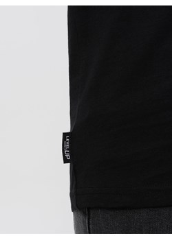 T-shirt męski bawełniany z kieszonką - czarny V1 OM-TSPT-0154 ze sklepu ombre w kategorii T-shirty męskie - zdjęcie 167954891