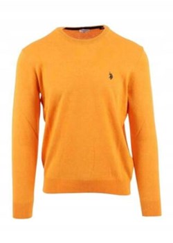 sweter męski u.s. polo assn. 48847 eh03 pomarańczowy ze sklepu Royal Shop w kategorii Swetry męskie - zdjęcie 167957134