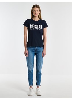 Koszulka damska z nadrukiem granatowa Brigida 403 ze sklepu Big Star w kategorii Bluzki damskie - zdjęcie 167960220