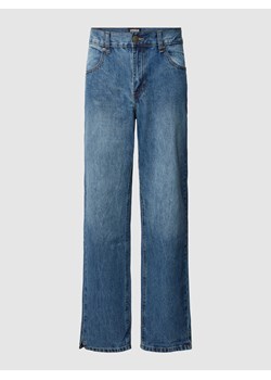 Jeansy o kroju straight fit z kieszeniami z tyłu model ‘Straight Slit Jeans’ ze sklepu Peek&Cloppenburg  w kategorii Jeansy męskie - zdjęcie 167963181