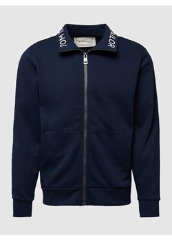 Bluza rozpinana z nadrukiem z logo i wpuszczanymi kieszeniami ze sklepu Peek&Cloppenburg  w kategorii Bluzy męskie - zdjęcie 167963253
