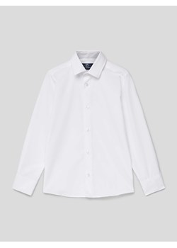 Koszula biznesowa o kroju slim fit z listwą guzikową ze sklepu Peek&Cloppenburg  w kategorii Koszule chłopięce - zdjęcie 167963280