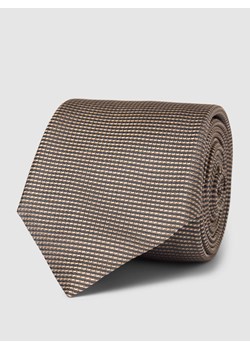 Krawat jedwabny ze wzorem na całej powierzchni ze sklepu Peek&Cloppenburg  w kategorii Krawaty - zdjęcie 167963370