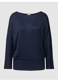 Bluzka z długim rękawem z lyocellu w jednolitym kolorze ze sklepu Peek&Cloppenburg  w kategorii Bluzki damskie - zdjęcie 167963512