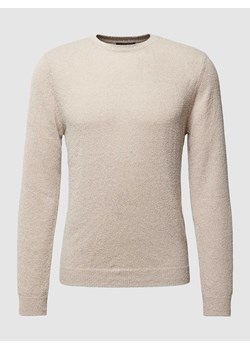 Sweter z dzianiny w jednolitym kolorze ze sklepu Peek&Cloppenburg  w kategorii Swetry męskie - zdjęcie 167963921