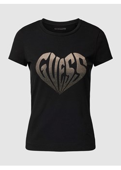 T-shirt z nadrukiem z logo ze sklepu Peek&Cloppenburg  w kategorii Bluzki damskie - zdjęcie 167963944
