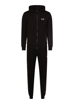 EA7 Emporio Armani Dres męski Mężczyźni Bawełna czarny jednolity ze sklepu vangraaf w kategorii Spodnie męskie - zdjęcie 167967150