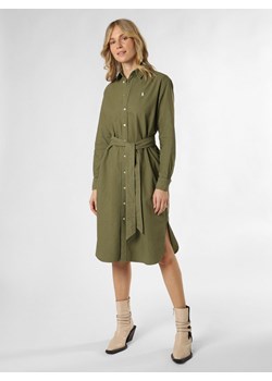 Polo Ralph Lauren Sukienka damska Kobiety Bawełna oliwkowy jednolity ze sklepu vangraaf w kategorii Sukienki - zdjęcie 167967200
