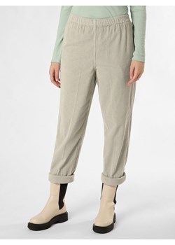 american vintage Spodnie - Pado Kobiety Bawełna seledynowy jednolity ze sklepu vangraaf w kategorii Spodnie damskie - zdjęcie 167967213