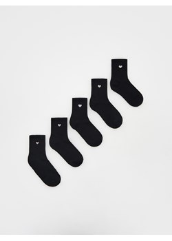 Reserved - Bawełniane skarpety 5 pack - czarny ze sklepu Reserved w kategorii Skarpetki damskie - zdjęcie 168078300