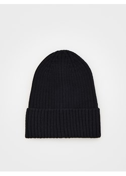 Reserved - Prążkowana czapka beanie - czarny ze sklepu Reserved w kategorii Czapki dziecięce - zdjęcie 168078670