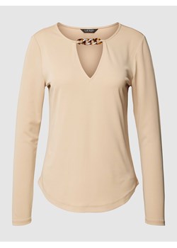Bluzka z długim rękawem i łańcuszkiem model ‘CLIANTHA’ ze sklepu Peek&Cloppenburg  w kategorii Bluzki damskie - zdjęcie 168079684