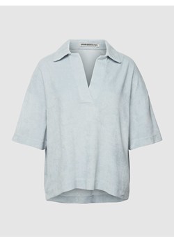 Bluza z froty z dekoltem w serek model ‘JARNA’ ze sklepu Peek&Cloppenburg  w kategorii Bluzy damskie - zdjęcie 168081122