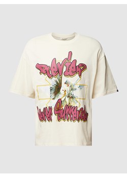 T-shirt z nadrukiem z motywem i napisem ze sklepu Peek&Cloppenburg  w kategorii T-shirty męskie - zdjęcie 168081194