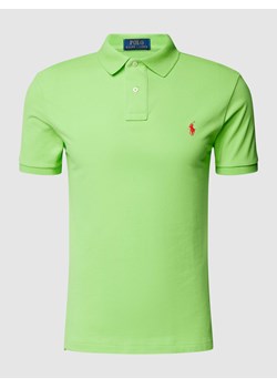 Koszulka polo z wyhaftowanym logo model ‘BASIC’ ze sklepu Peek&Cloppenburg  w kategorii T-shirty męskie - zdjęcie 168081583
