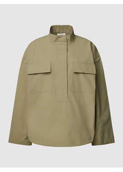 Bluzka z czystej bawełny z kieszeniami na piersi ze sklepu Peek&Cloppenburg  w kategorii Koszule damskie - zdjęcie 168081843