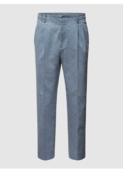 Spodnie z przeszytymi zakładkami w pasie model ‘MAN WASHED WIDE LEG PANT’ ze sklepu Peek&Cloppenburg  w kategorii Spodnie męskie - zdjęcie 168081961