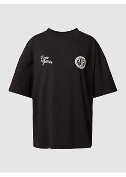 T-shirt z nadrukiem z logo model ‘TABLOT’ ze sklepu Peek&Cloppenburg  w kategorii Bluzki damskie - zdjęcie 168082734
