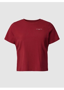 T-shirt PLUS SIZE z detalami z logo ze sklepu Peek&Cloppenburg  w kategorii Bluzki damskie - zdjęcie 168082821