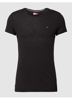 T-shirt z dodatkiem wiskozy w jednolitym kolorze ze sklepu Peek&Cloppenburg  w kategorii T-shirty męskie - zdjęcie 168083813