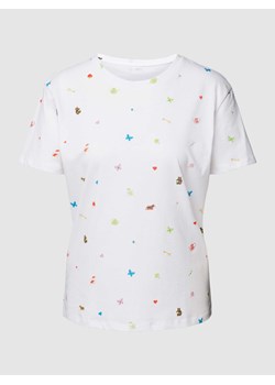 T-shirt we wzory na całej powierzchni ze sklepu Peek&Cloppenburg  w kategorii Bluzki damskie - zdjęcie 168084333