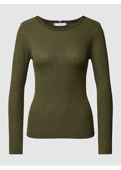 Bluzka z długim rękawem i efektem błyszczącym ze sklepu Peek&Cloppenburg  w kategorii Bluzki damskie - zdjęcie 168084951