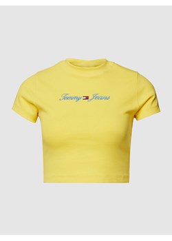 T-shirt krótki z wyhaftowanym logo ze sklepu Peek&Cloppenburg  w kategorii Bluzki damskie - zdjęcie 168085000