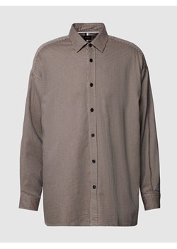 Koszula casualowa z fakturowanym wzorem model ‘Drew’ ze sklepu Peek&Cloppenburg  w kategorii Koszule męskie - zdjęcie 168085463