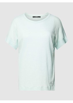 T-shirt z czystego lnu z detalem z logo ze sklepu Peek&Cloppenburg  w kategorii Bluzki damskie - zdjęcie 168085584