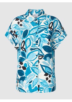 Bluzka koszulowa z wiskozy ze wzorem na całej powierzchni ze sklepu Peek&Cloppenburg  w kategorii Koszule damskie - zdjęcie 168085772