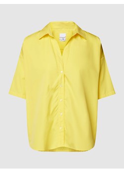 Bluzka o kroju oversized z czystej bawełny z wykładanym kołnierzem ze sklepu Peek&Cloppenburg  w kategorii Koszule damskie - zdjęcie 168085791