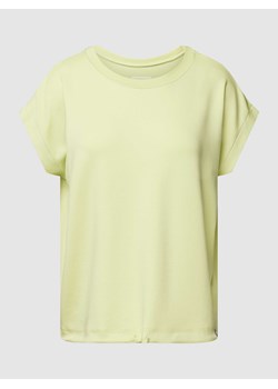 T-shirt z detalem z logo model ‘Aapke’ ze sklepu Peek&Cloppenburg  w kategorii Bluzki damskie - zdjęcie 168089241