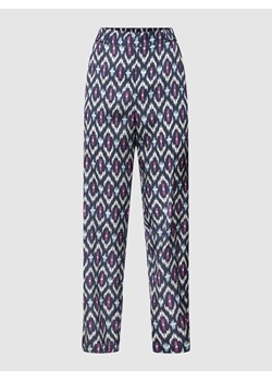 Spodnie materiałowe z wzorem na całej powierzchni ze sklepu Peek&Cloppenburg  w kategorii Spodnie damskie - zdjęcie 168089443